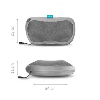 Ecomed 23309 masažinis pagalvėlė, juoda, 24 W