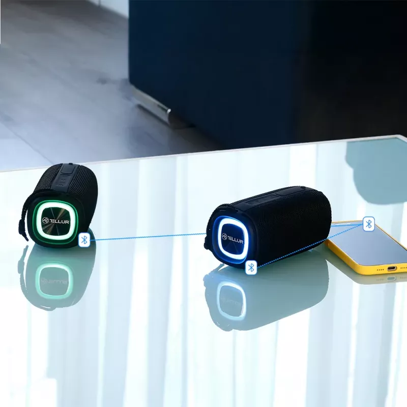 Nešiojamas garsiakalbis Tellur Eclipse Bluetooth 12W juodas