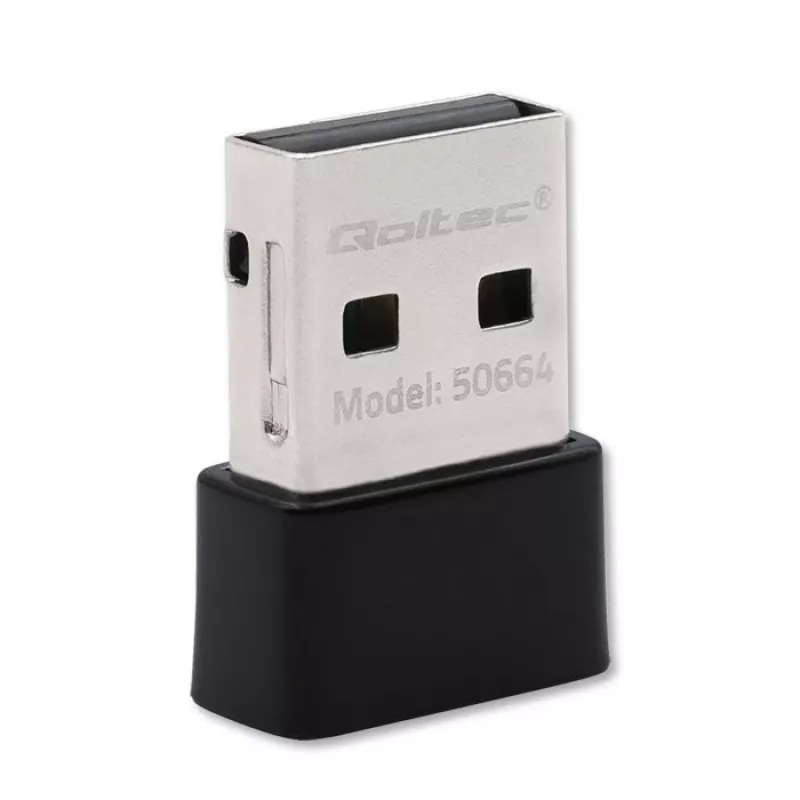 QOLTEC Ultra-Fast Wireless Mini USB Adapter Wi-Fi – belaidis USB adapteris
