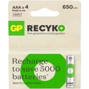 Įkraunama baterija GP ReCyko Micro AAA 650 mAh 1,2 V