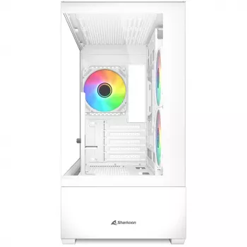 PC korpusas Sharkoon MK6 RGB Midi Tower baltas