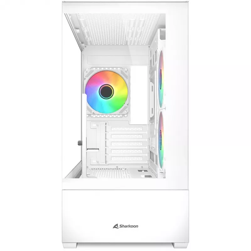 PC korpusas Sharkoon MK6 RGB Midi Tower baltas