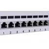 Patch panel LANBERG PPF6-9012-S, 12 prievadų, metalinis, pilkas, 1U, 215×130×44.5 mm