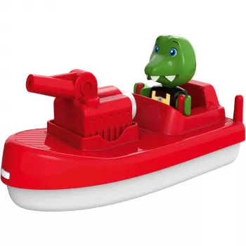 FireBoat gaisrinis laivas – raudonai baltas žaislinis automobilis