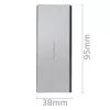 Aliumininis korpusas QOLTEC 51833 M.2 SSD, SATA į USB 3.0, iki 2TB