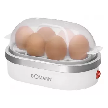 Kiaušinių virimo aparatas Bomann EK 5022 CB 6 vnt. 400 W sidabrinis permatomas baltas