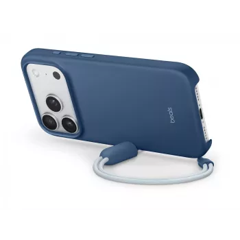 Apsauginis dėklas su atrama iPhone 17 Pro, Apple Beats – MagSafe, kameros valdymas, tinka 6,3 colio ekranui, Bedrock Blue (rožinė)