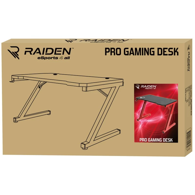SUBSONIC Raiden Pro SA5593 — reguliuojamo aukščio ergonomiškas žaidimų stalas