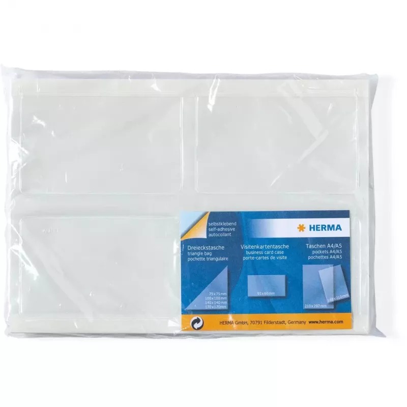 Kortelių kišenė HERMA 1422 Skaidri 95 x 60 mm