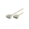 Wentronic Goobay D-SUB jungiamasis kabelis, pilkas, 1,8 m - D-SUB/IEEE 1284 kištukas (25 kontaktų) > D-SUB/IEEE 1284 lizdas (25 kontaktų) (50541)