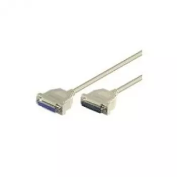 Wentronic Goobay D-SUB jungiamasis kabelis, pilkas, 1,8 m - D-SUB/IEEE 1284 kištukas (25 kontaktų) > D-SUB/IEEE 1284 lizdas (25 kontaktų) (50541)