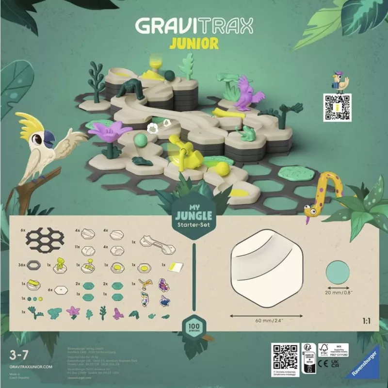 Ravensburger GraviTrax Junior startinis rinkinys L Jungle (27499)