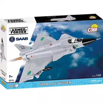 Cobi blokelių rinkinys Saab AJ 37 Viggen, 881 detalė