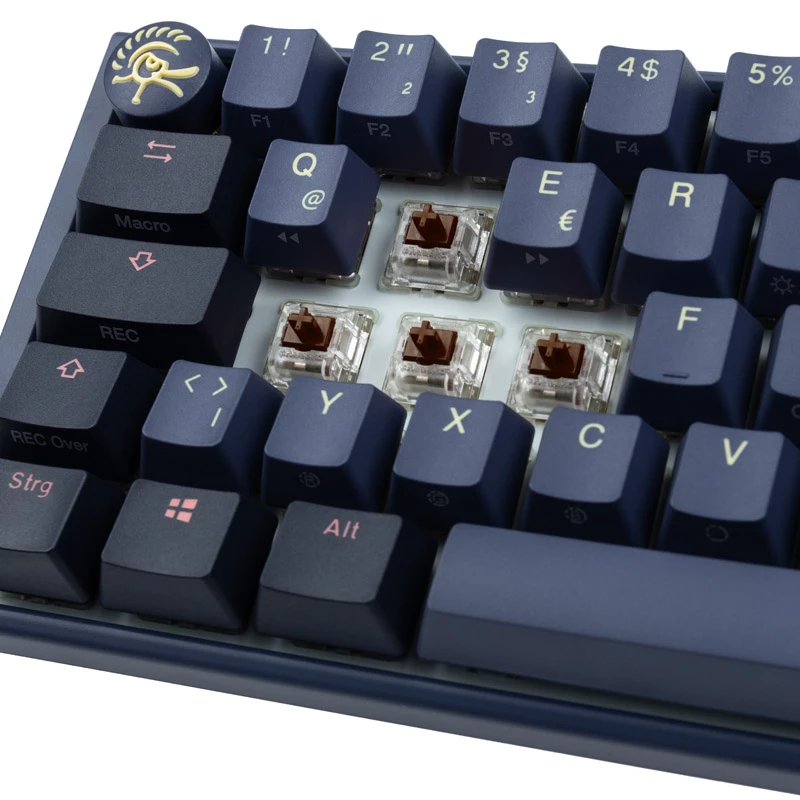Klaviatūra Ducky One 3 SF Gaming USB QWERTZ Vokiška Mėlyna