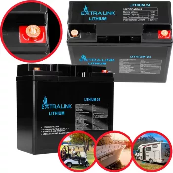 Extralink įkraunama baterija LiFePO4 24000 mAh 12,8 V