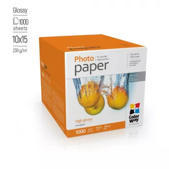 Foto popierius ColorWay 10×15 cm blizgus 230 g/m², pakuotė nuotraukų spausdinimui
