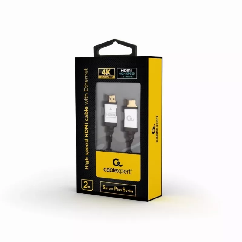 Gembird CCB-HDMIL-2M HDMI laidas, HDMI A tipo (standartinis), pilka spalva, 2 m