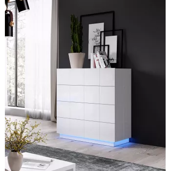 Komoda Cama Lighting REJA 4S mėlyna