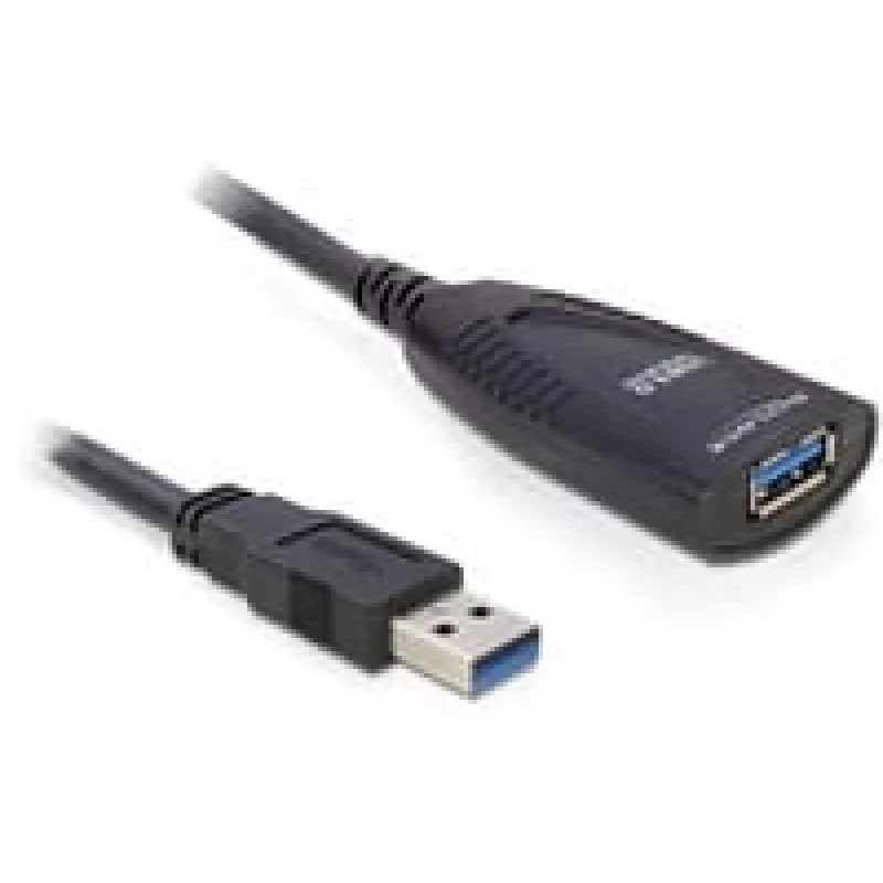 USB 3.0 aktyvus ilginimo laidas DeLOCK 83089, 5 m, juodas