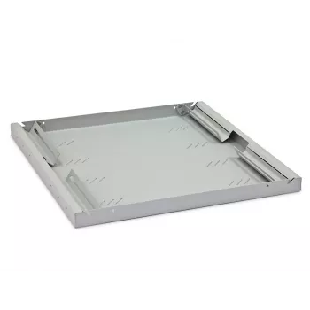 Lentyna Triton 1U perforuota 650 mm, gylis 650 mm, plotis 430 mm, aukštis 45 mm, apkrova 80 kg, talpyklos lentyna