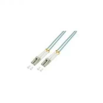 Logilink šviesolaidinis pataikinis kabelis LC Multi-Mode – LC Multi-Mode, 7,5 m, 50/125 µm, OM3, halogeninis, akvamarinas (FP3LC07)