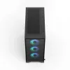 PC korpusas Fractal Design Pop 2 Air Black TG RGB Midi bokštas — ATX/Micro‑ATX/Mini‑ITX, 3x120mm priekyje, 1x120mm gale, 2,5 colio+3,5 colio lizdai