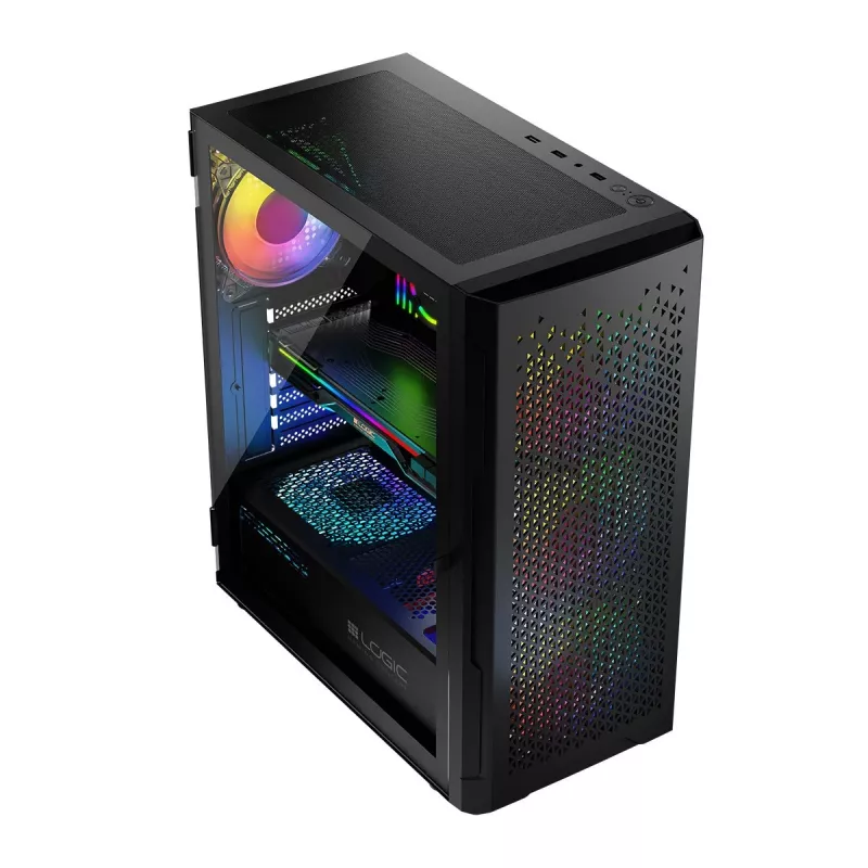 Korpusas Logic Aramis ARGB MIDI USB 3.0 Juodas