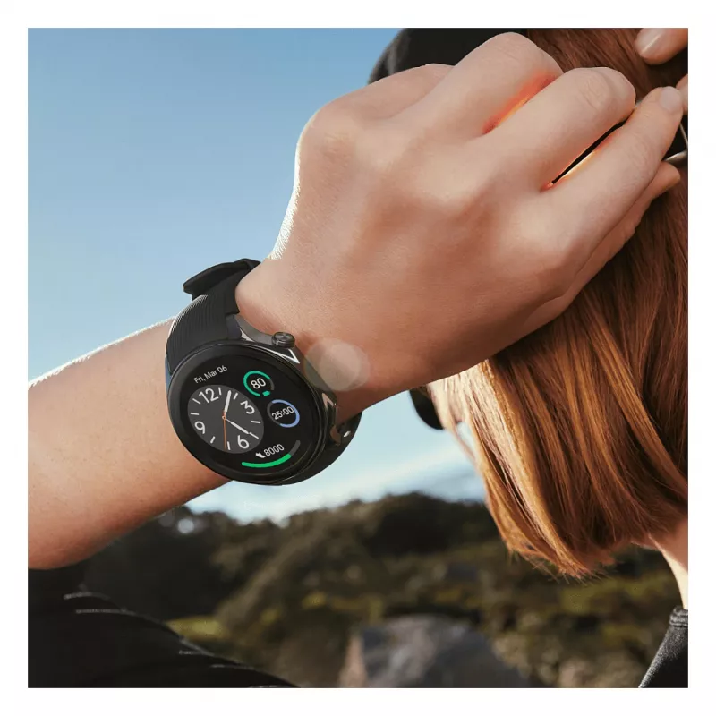 OnePlus Watch 2 46 mm išmanusis laikrodis su fluoroelastomeriniu dirželiu