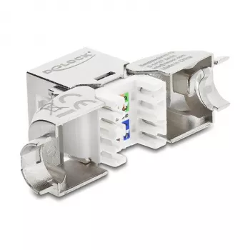 RJ45 Keystone modulio lizdas Cat.6A beįrankis 90° DELOCK 90800