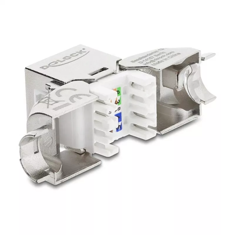 RJ45 Keystone modulio lizdas Cat.6A beįrankis 90° DELOCK 90800