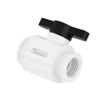 Rutulinis vožtuvas Barrow TLQFS-V1 10 mm G1/4, baltos/juodos spalvos