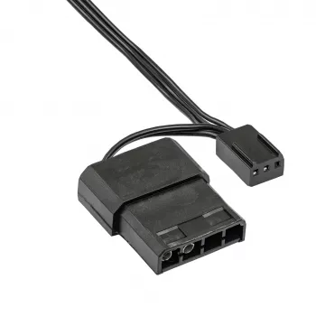 Akyga AW-12A-BK 120 mm korpuso ventiliatorius, Molex / 3 kontaktų, 20 dB, juodas