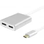 USB-C skirstytuvas helos 288383 — 2× DisplayPort išvestis, USB 3.1 Type-C