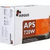 INTER TECH Argus APS-720W - Maitinimo šaltinis (115-230 V, 20+4 pin ATX, 47-63 Hz, 12V1, +12V2, +3,3V, +5V, +5Vsb, 12V, aktyvus PFC, ATX, juoda)