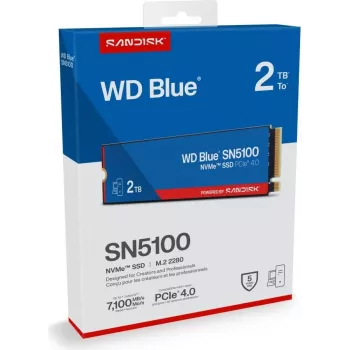 SanDisk 2TB WD BLUE SN5100 NVME SSD - Flash atmintinė (WDBS4F0020BNC-WRSN)