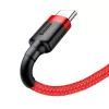 USB 2.0 A – USB-C laidas Baseus CATKLF-B09 1m QC3.0 nailoninis pintas raudonas, greitas įkrovimas ir duomenų sinchronizavimas