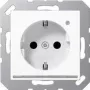 JUNG A 1520-O WW LNW SCHUKO kištukinis lizdas su LED orientacine šviesa, balta