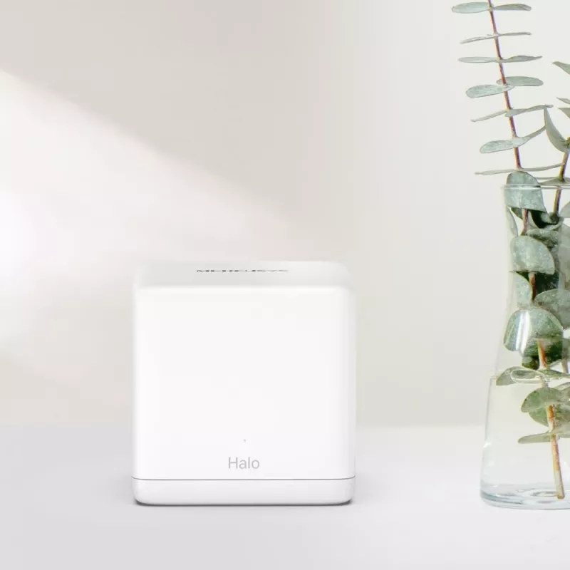 MERCUSYS Halo H60X (2 vnt.) belaidis tinklo rinkinys, Dual-band Wi‑Fi 6, 1500 Mbps, iki 350 m², 2x LAN, vidinės antenos, baltas