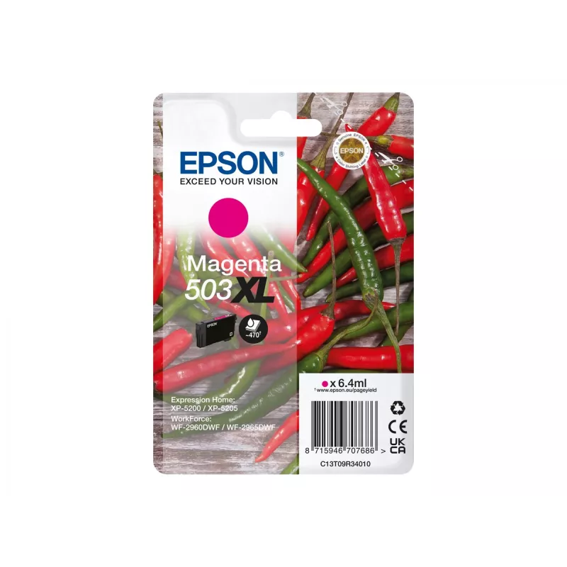 Epson 503XL rašalo kasetė 1 vnt. Originali didelės talpos (XL) purpurinė