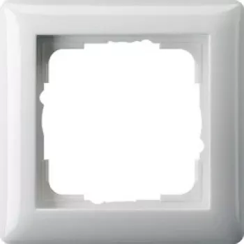 Gira Standard 55 balta sieninė plokštė – berėžtė, termoplastikas, 80,7×80,7 mm, 11,4 mm storio