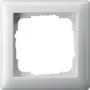 Gira Standard 55 balta sieninė plokštė – berėžtė, termoplastikas, 80,7×80,7 mm, 11,4 mm storio