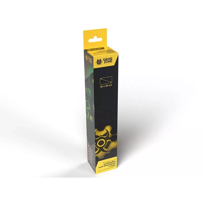 TRACER GameZone Hexy3 žaidimų kilimėlis pelei, 35 x 28 x 0,4 cm, juodos ir geltonos spalvos
