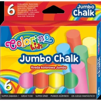 Colorino Kids JUMBO spalvotos kreidelės 6 spalvų
