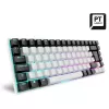 Žaidimų klaviatūra Sharkoon SKILLER SGK50 S3 mechaninė USB QWERTY portugališka balta