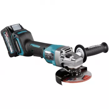 Makita GA013GM201 - Kampinis šlifuoklis - Belaidis - 125 mm - 2 akumuliatoriai, įkroviklis - 40 V (GA013GM201)