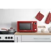 Stalinė mikrobangų krosnelė ETA Storio Red Solo – 20 L, 700 W, 5 galingumo lygių, 245 mm padėklas