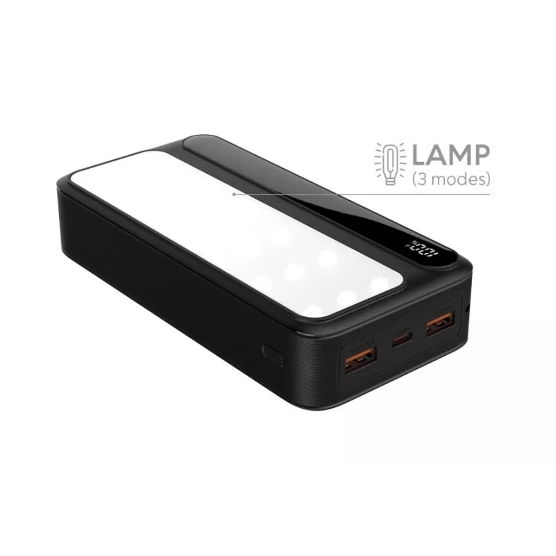 Nešiojamas išorinis akumuliatorius Rebeltec P20 LCDPD LAMP 20000mAh