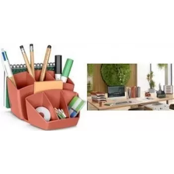 Stalo organizatorius CEP TERRA NOVA terakota – 6 skyrių, 14,3×15,8×9,3 cm