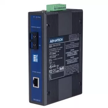 Medijos keitiklis ADVANTECH EKI-2541S-AE — Ethernet 10/100 Mbps į vienmodį šviesolaidį, 1 šviesolaidžio prievadas