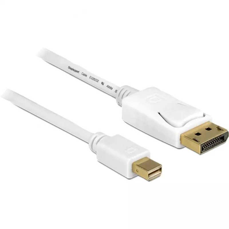 DeLOCK DisplayPort kabelis - Mini DisplayPort (kištukas) - DisplayPort (kištukas) - 3,0 m - Baltas (83483)